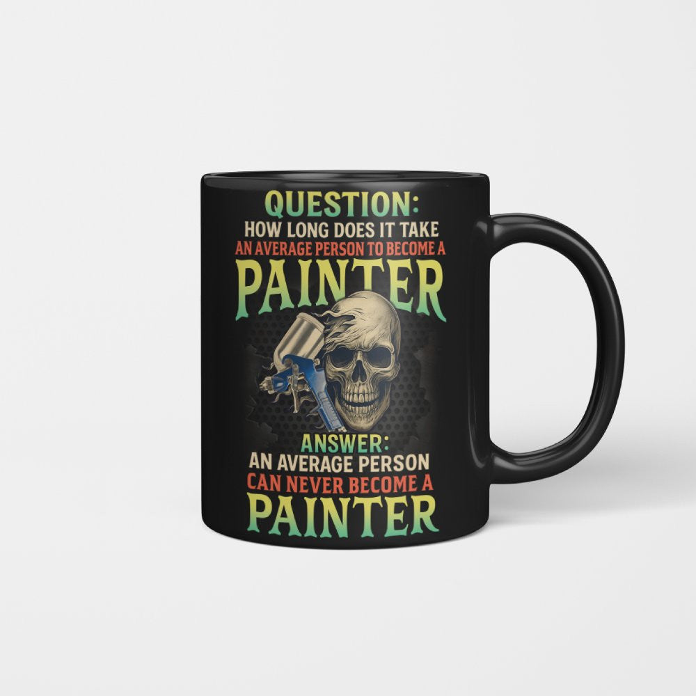 Average Person Can't Be Painter Apparel - Skull Spray Gun T-Shirt Hoodie & More - grunx260804-0234