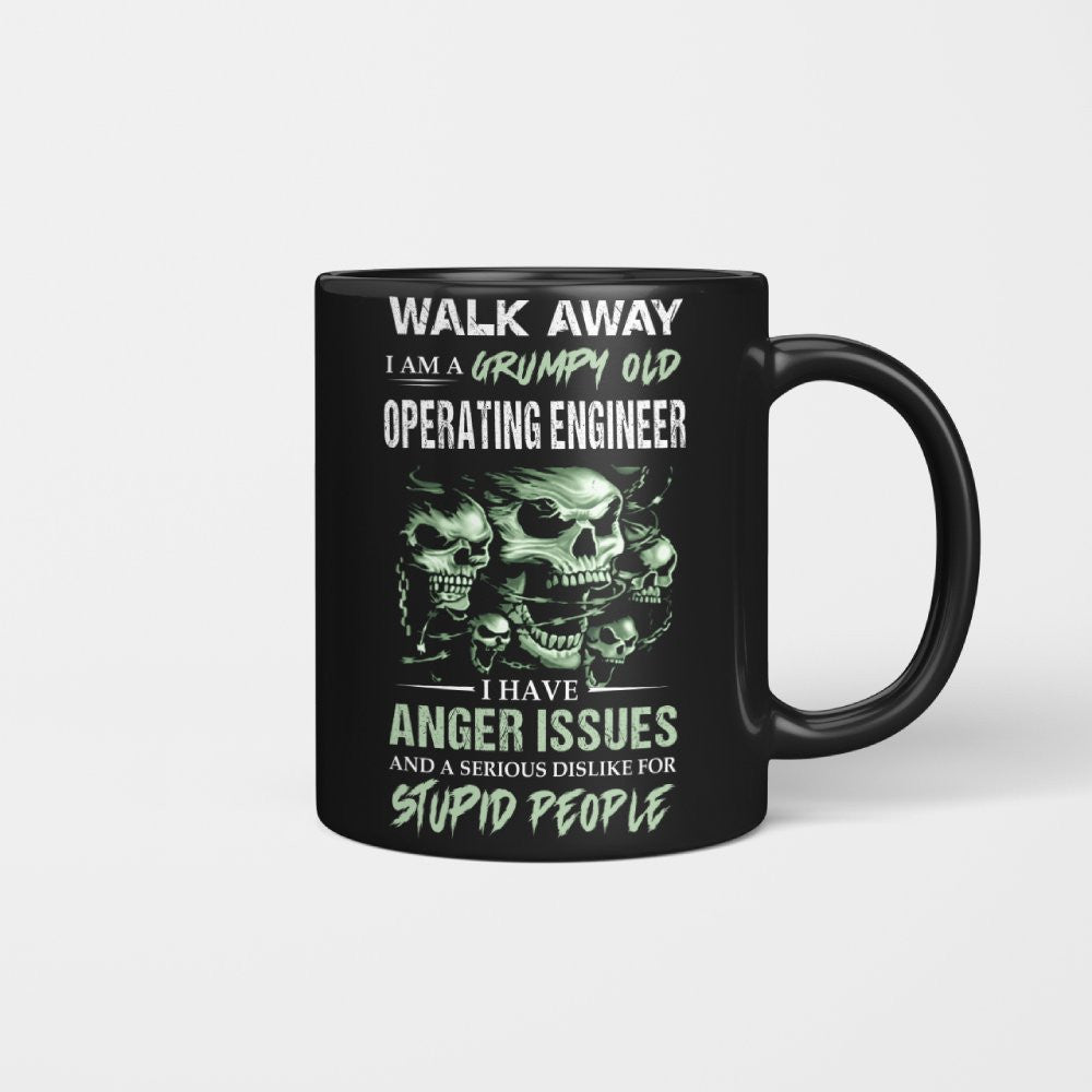 Grumpy Old Operating Engineer Shirt - Attitude Skull Tee Hoodie & More - grunx260804-0180