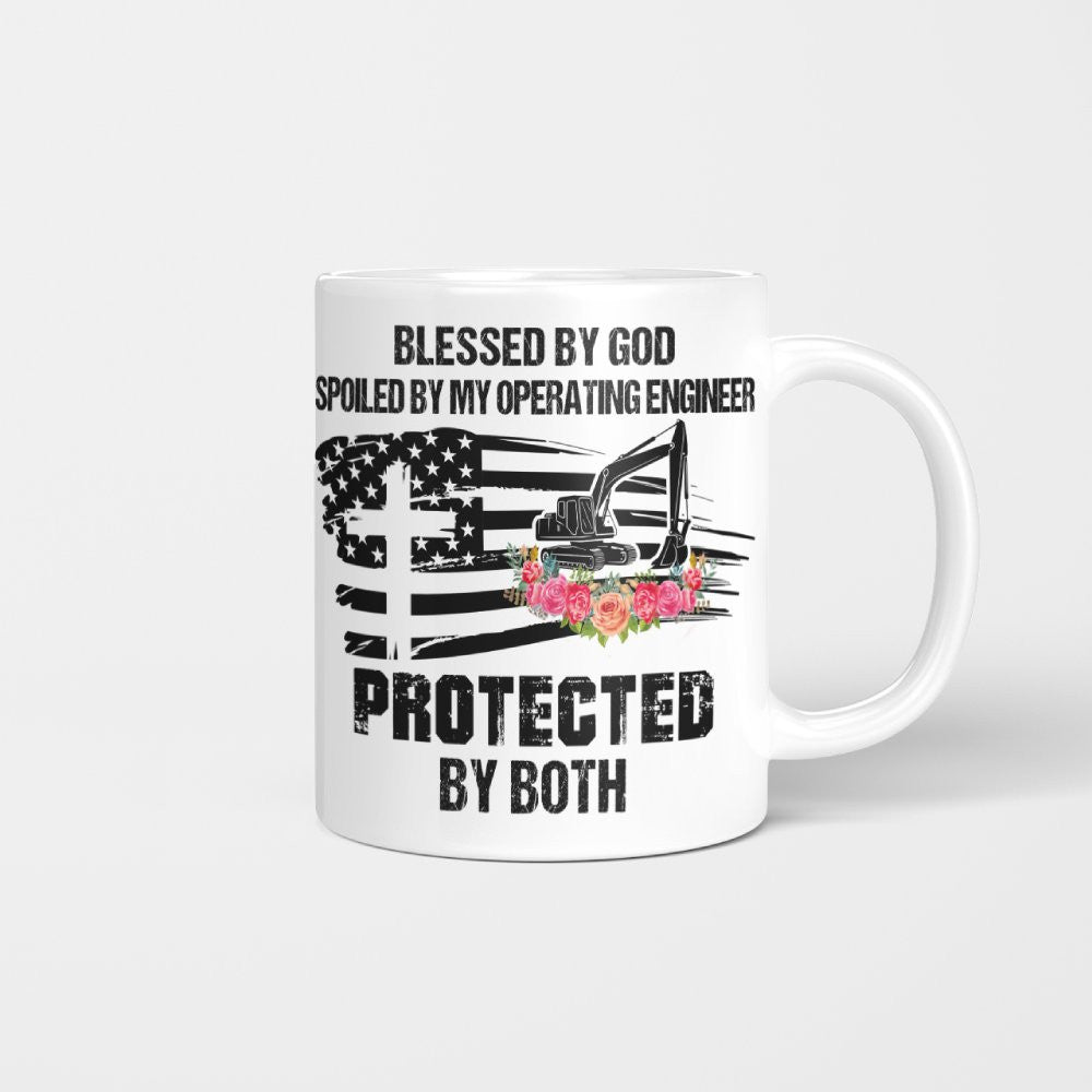 Blessed By God Protected By My Operating Engineer T-Shirt Hoodie & More - grunx260804-0181