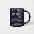 5 Things About My Man - Lineman Funny T-Shirt, Hoodie & More - grunx260804-0006