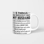 5 Things You Should Know About My Husband Trucker Apparel - Funny Gift T-Shirt, Hoodie & More - grunx260804-0025