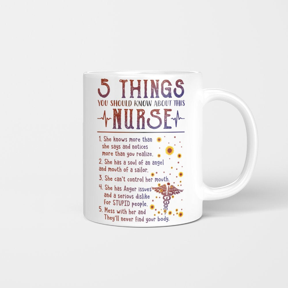 5 Things Nurse Warning Apparel - Funny Quote T-Shirt, Hoodie & More - grunx260804-0020