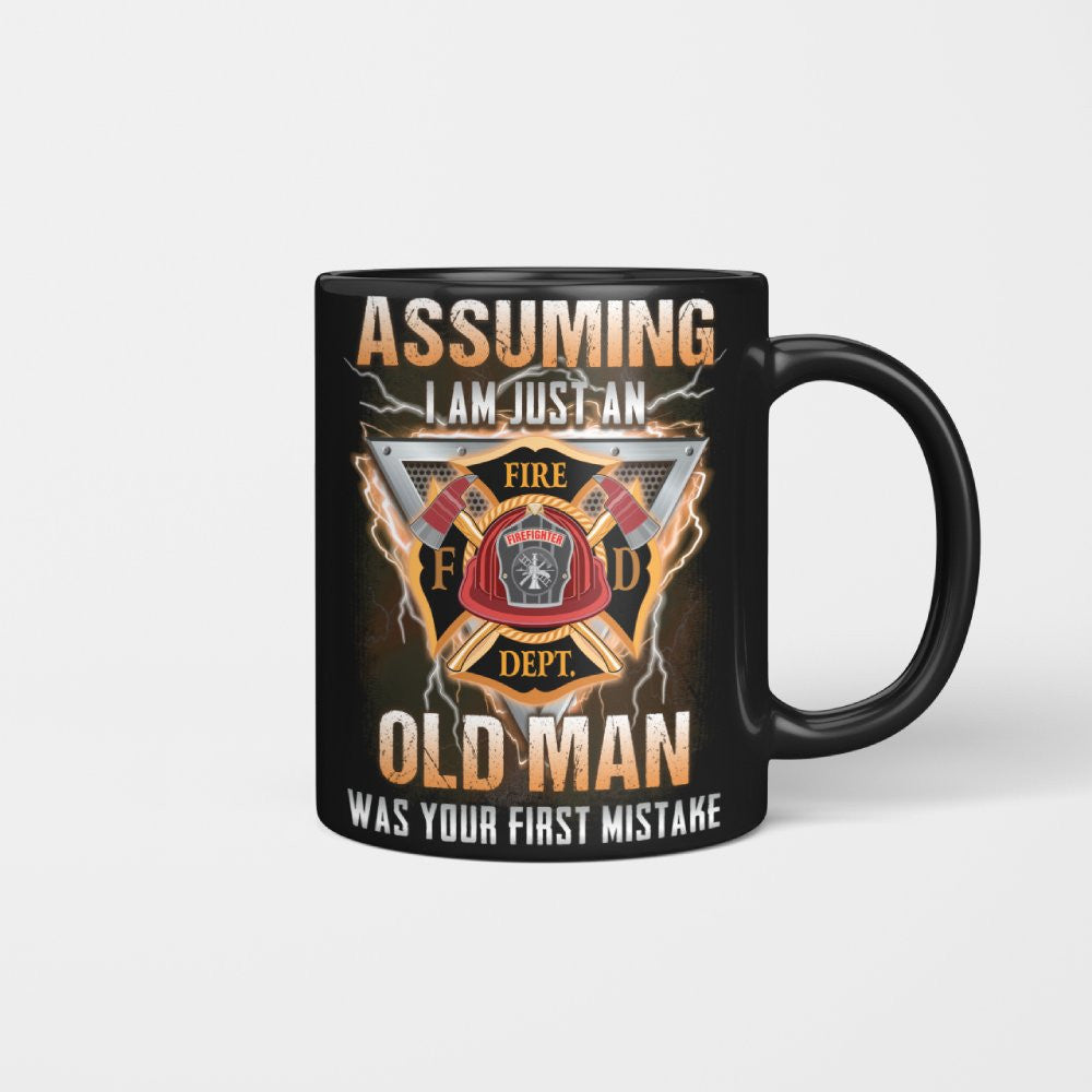 Assuming I'm Just An Old Man - Firefighter Veteran Pride T-Shirt, Hoodie & More - grunx260804-0218