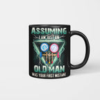 Assuming I'm Just An Old Man HVAC Apparel - Gauge Tool T-Shirt Hoodie & More - grunx260804-0220