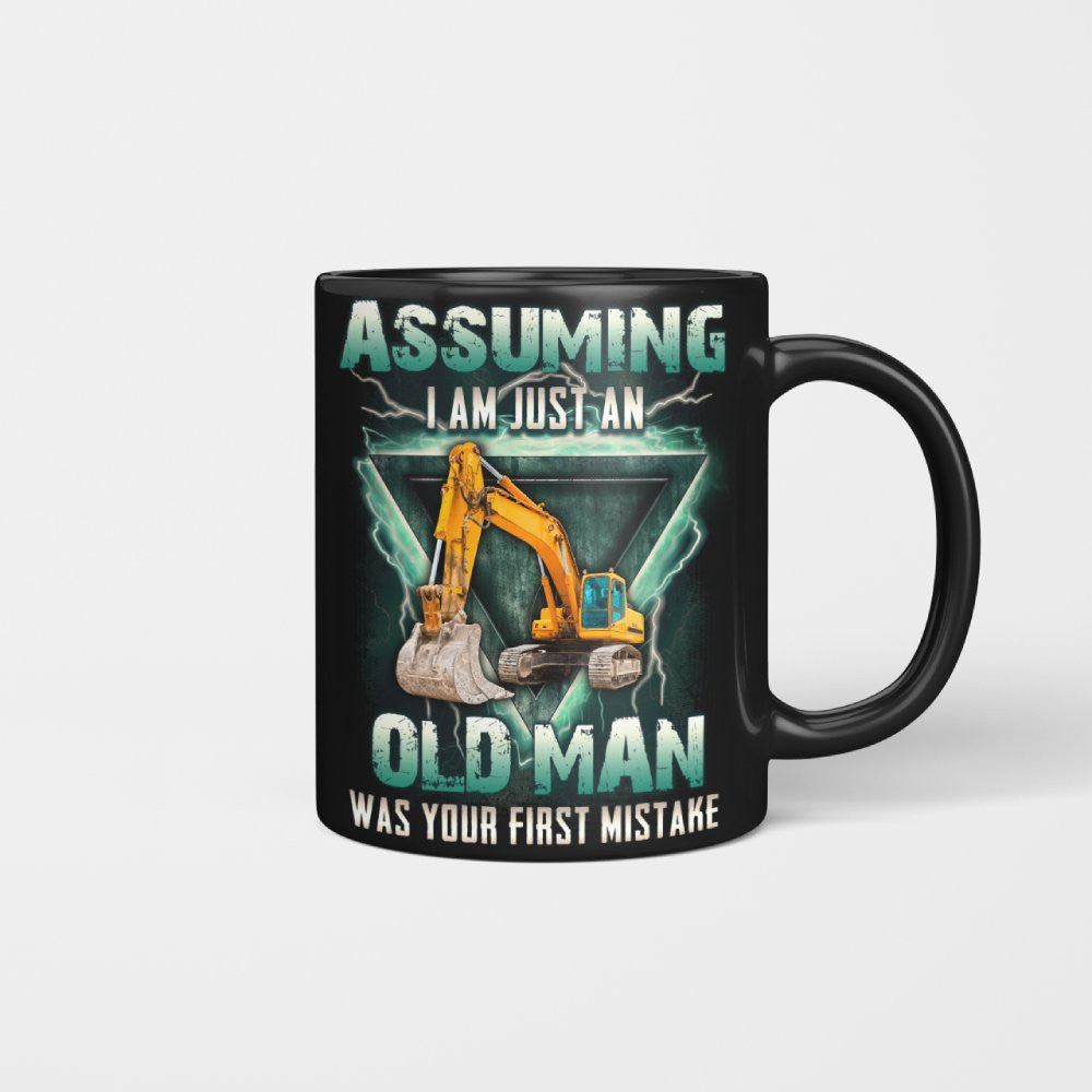 Assuming I'm Just An Old Man Operator Apparel - Excavator T-Shirt Hoodie & More - grunx260804-0222