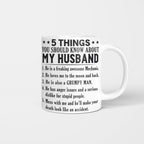 5 Things You Should Know About My Husband Mechanic Apparel - Funny Gift T-Shirt, Hoodie & More - grunx260804-0024
