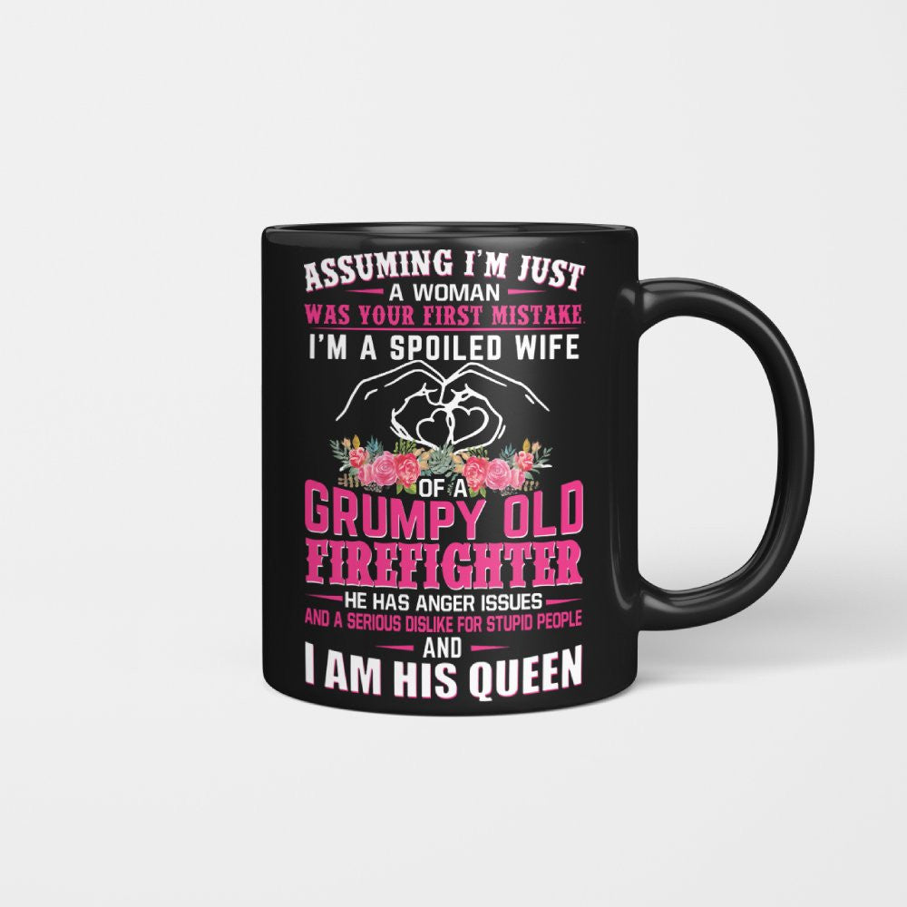 Assuming I'm Just A Woman - Firefighter Wife Pride T-Shirt, Hoodie & More - grunx260804-0207