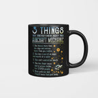 5 Things About Her - Aircraft Mechanic Female Quote T-Shirt, Hoodie & More - grunx260804-0054