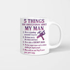 5 Things About My Carpenter Man Apparel - Funny Relationship T-Shirt, Hoodie & More - grunx260804-0001