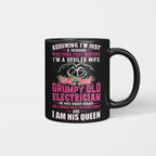 Assuming I'm Just A Woman - Electrician Wife Pride T-Shirt, Hoodie & More - grunx260804-0206