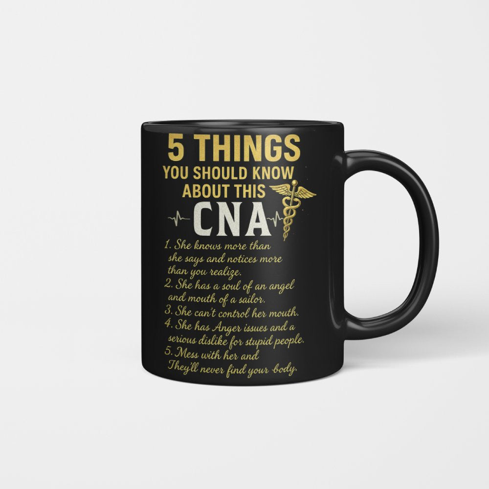 5 Things You Should Know About This CNA - Funny Quote T-Shirt, Hoodie & More - grunx260804-0039