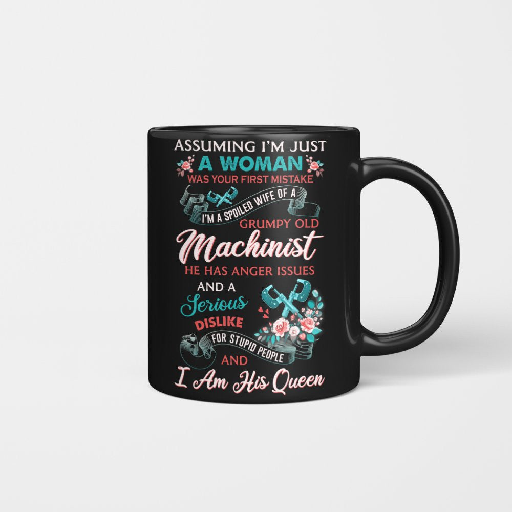 Assuming I'm Just A Woman - Machinist Queen Apparel T-Shirt, Hoodie & More - grunx260804-0213