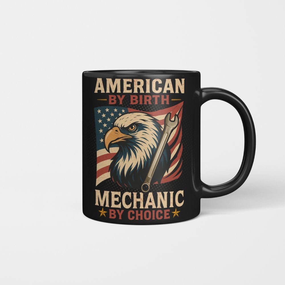 American By Birth Mechanic By Choice - Patriotic Mechanic T-Shirt, Hoodie & More - grunx260804-0136