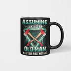 Assuming I'm Just A Firefighter Apparel - Axe Lightning T-Shirt Hoodie & More - grunx260804-0204