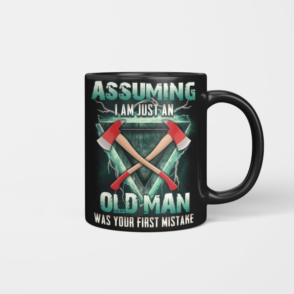 Assuming I'm Just A Firefighter Apparel - Axe Lightning T-Shirt Hoodie & More - grunx260804-0204