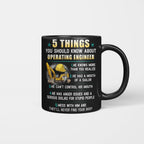 5 Things You Should Know - Operating Engineer Humor T-Shirt Hoodie & More - grunx260804-0053