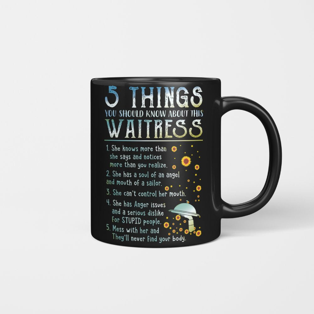 5 Things About This Waitress Apparel - Funny Warning Quote T-Shirt, Hoodie & More - grunx260804-0016