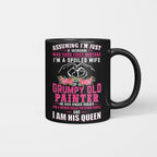 Assuming I'm Just A Woman - Grumpy Painter Wife Quote T-Shirt Hoodie & More - grunx260804-0210