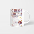 Rad Tech Warning - 5 Things You Should Know Funny T-Shirt, Hoodie & More - grunx260804-0059