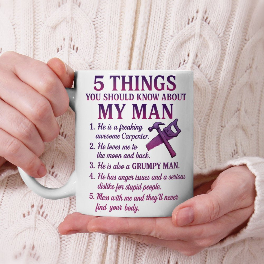 5 Things You Should Know - Carpenter Wife Funny T-Shirt, Hoodie & More - grunx260804-0041