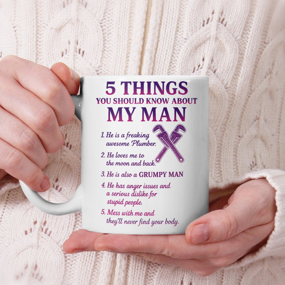 5 Things You Should Know - Plumber Wife Funny T-Shirt, Hoodie & More - grunx260804-0048