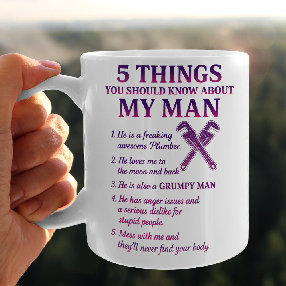 5 Things You Should Know - Plumber Wife Funny T-Shirt, Hoodie & More - grunx260804-0048