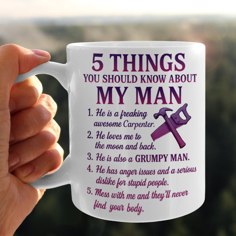 5 Things You Should Know - Carpenter Wife Funny T-Shirt, Hoodie & More - grunx260804-0041