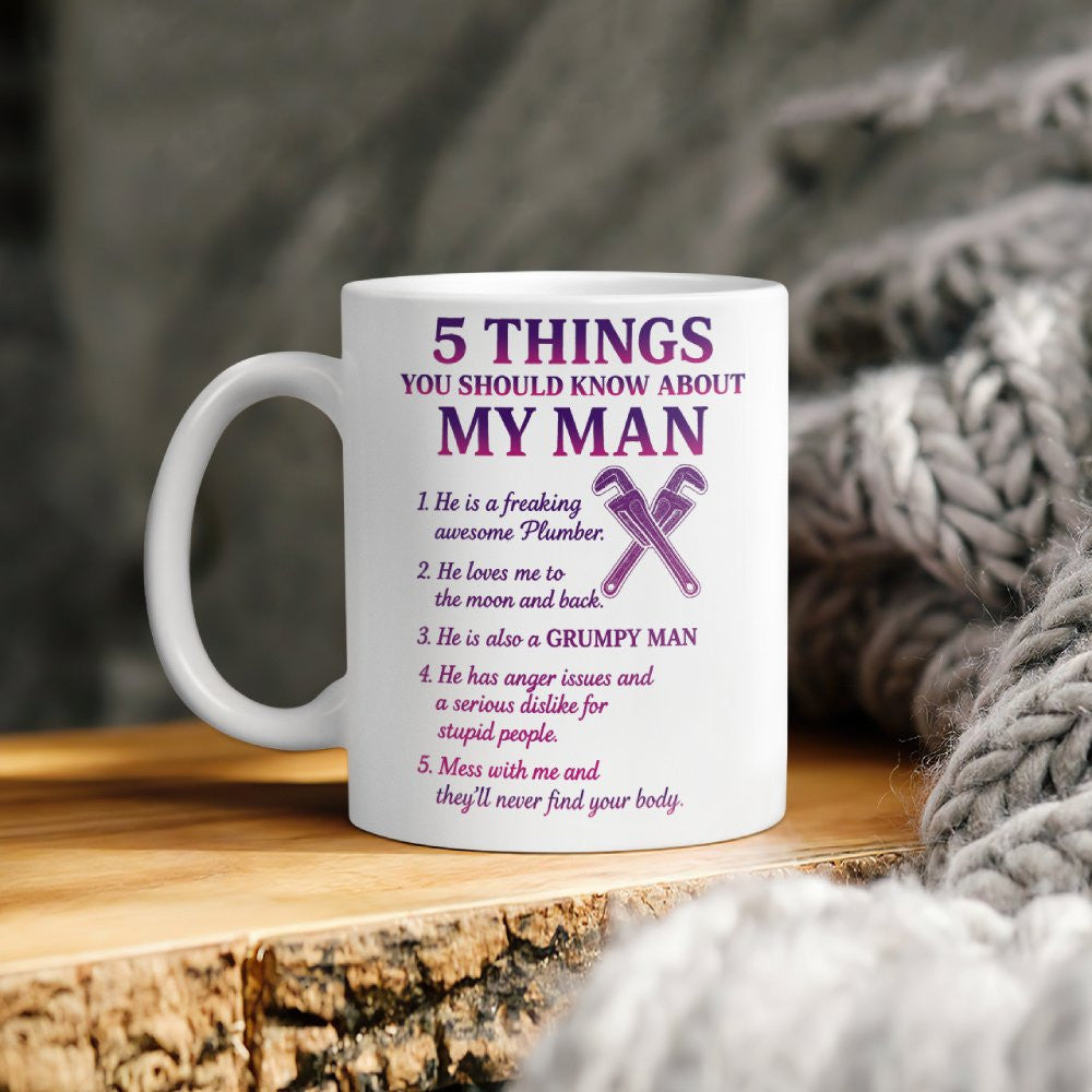 5 Things You Should Know - Plumber Wife Funny T-Shirt, Hoodie & More - grunx260804-0048