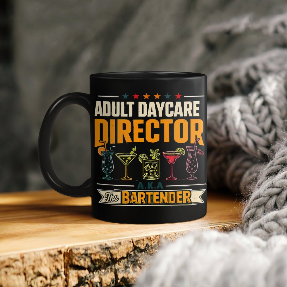 Adult Daycare Director Bartender Apparel - T-Shirt Hoodie & More - grunx260804-0077