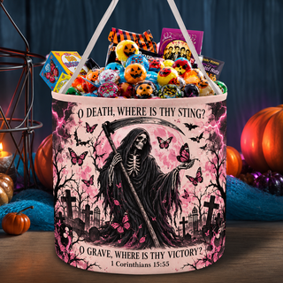 O Death Where Is Thy Sting Grim Reaper Candy Basket