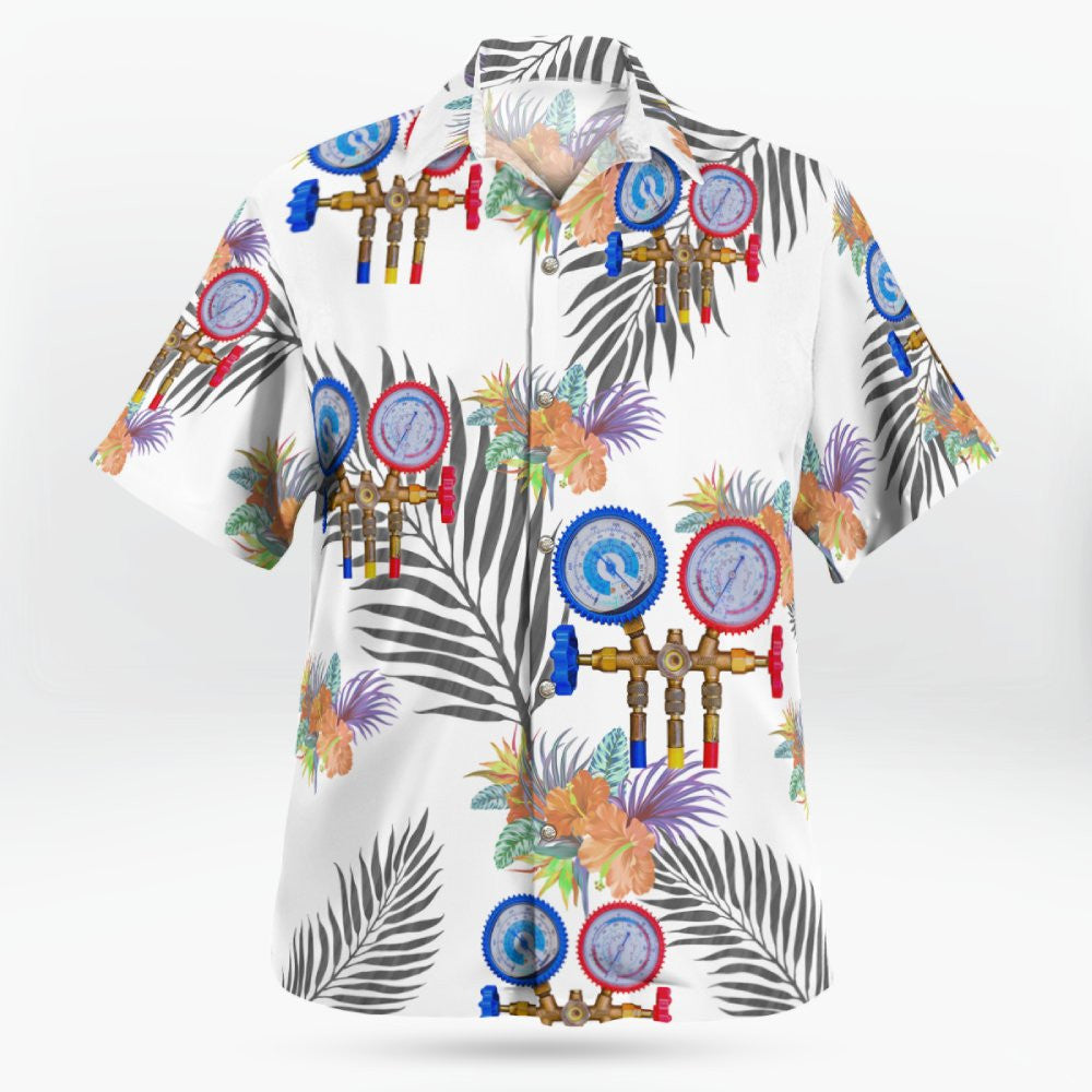 Awesome HVAC TECH-AOP Hawaii Shirt - grunx260804-0197