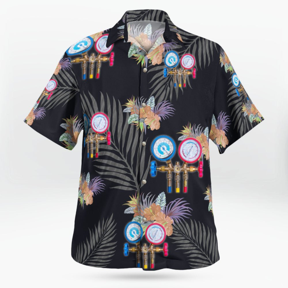 Awesome HVAC Tech- AOP Hawaiian Shirt - grunx260804-0200