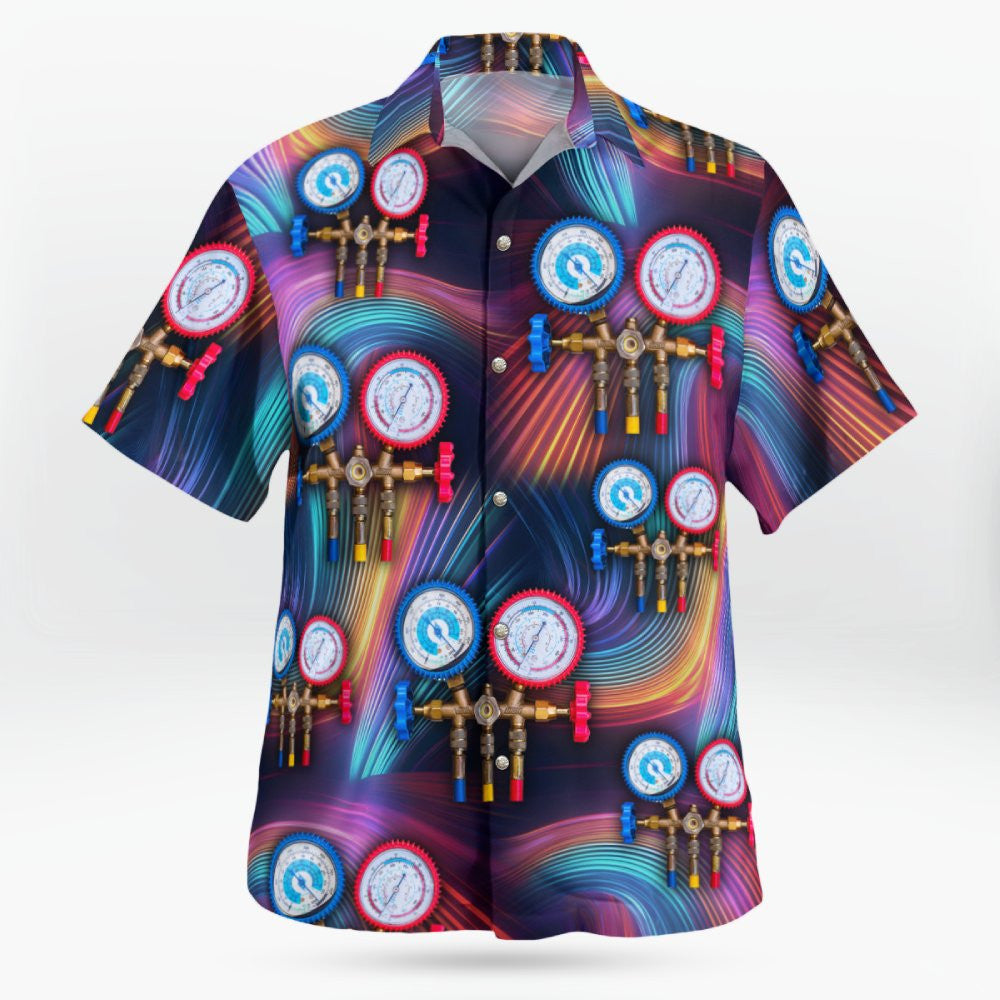 Awesome HVAC Tech-AOP Hawaii Shirt - grunx260804-0196