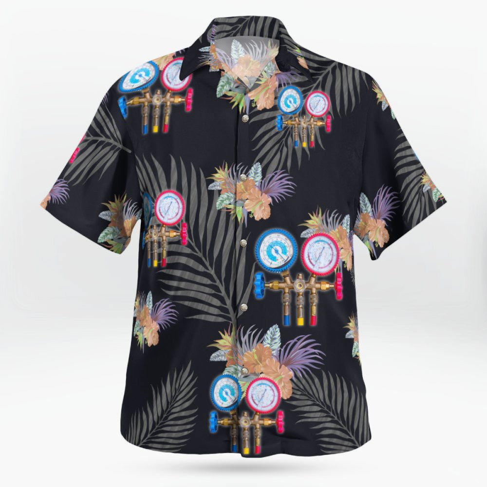 Awesome HVAC Tech - AOP Hawaiian Shirt - grunx260804-0199