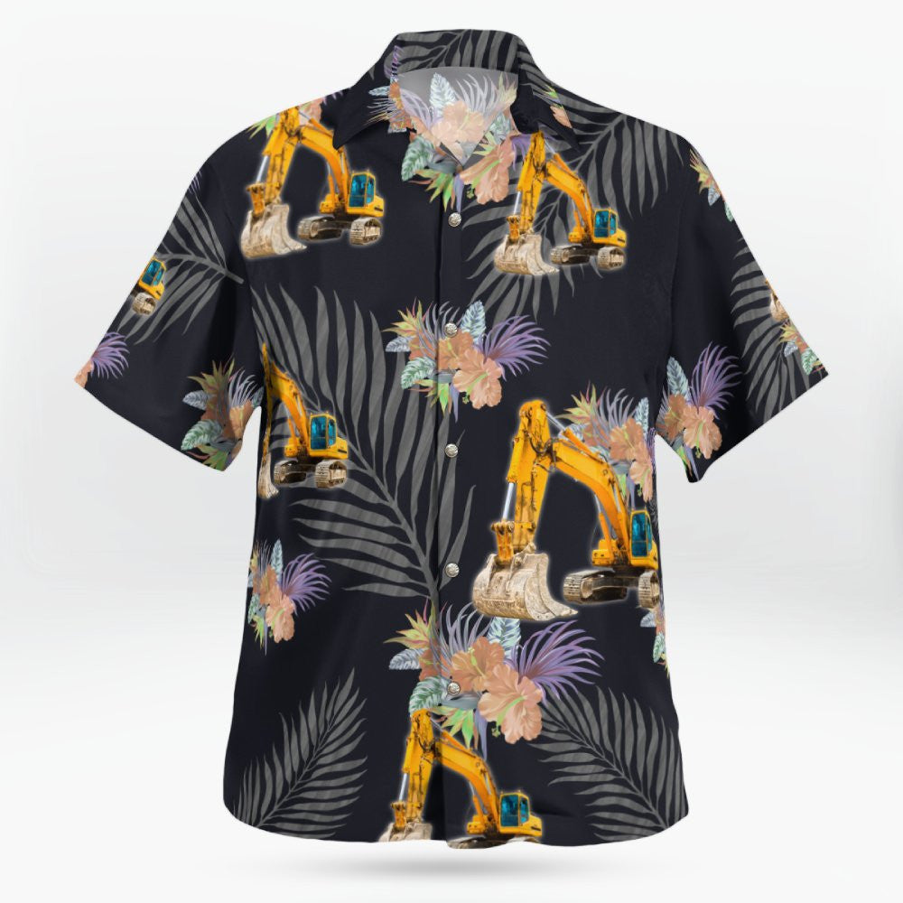 Awesome Heavy Equipment Operator- AOP Hawaiian Shirt - grunx260804-0169