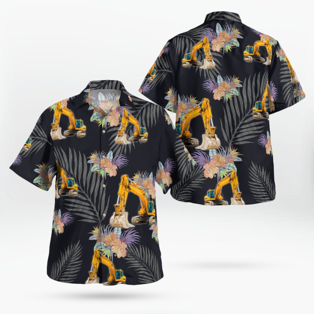 Awesome Heavy Equipment Operator- AOP Hawaiian Shirt - grunx260804-0169