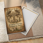 A CNA's Hands Guided By Faith - Portrait Canvas Wall Art - grunx260804-0063