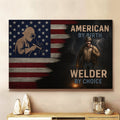 American By Birth Welder By Choice - Welder Canvas Poster - grunx260804-0141