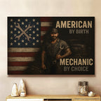 American By Birth Mechanic By Choice - Mechanic Canvas Poster - grunx260804-0135