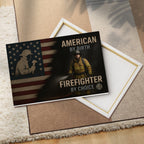 American By Birth Firefighter By Choice - Firefighter Canvas Poster - grunx260804-0127