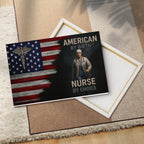 American By Birth Nurse By Choice - Nurse Canvas Poster - grunx260804-0137