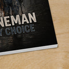 American By Birth, Lineman By Choice - Landscape Canvas Wall Art - grunx260804-0133
