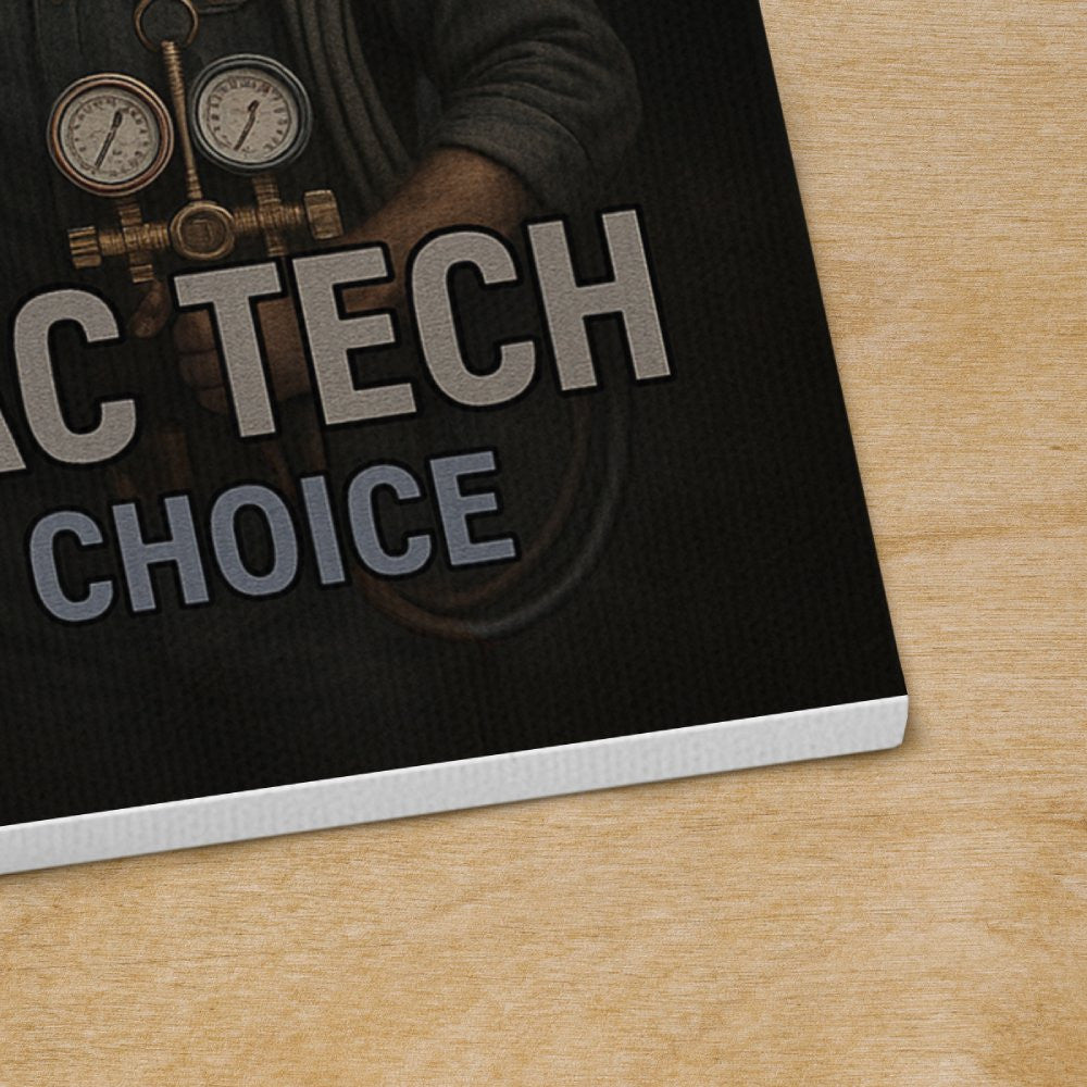 American By Birth HVAC Tech By Choice - HVAC Canvas Poster - grunx260804-0129