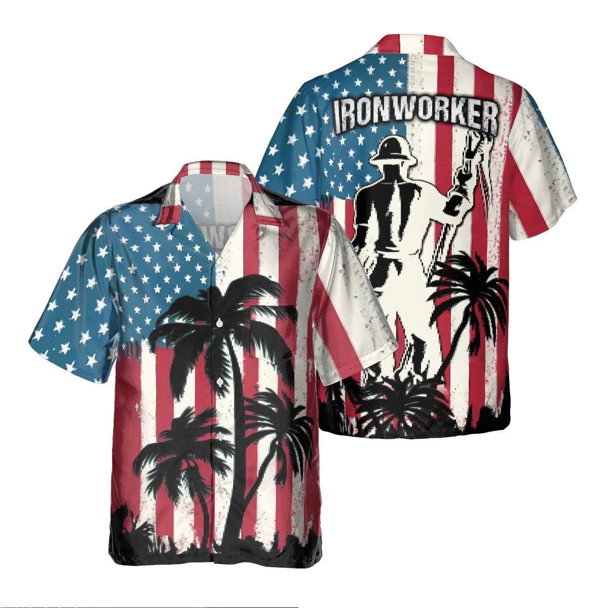 Awesome Ironworker- AOP Pocket Hawaiian Shirt - grunx260804-0276