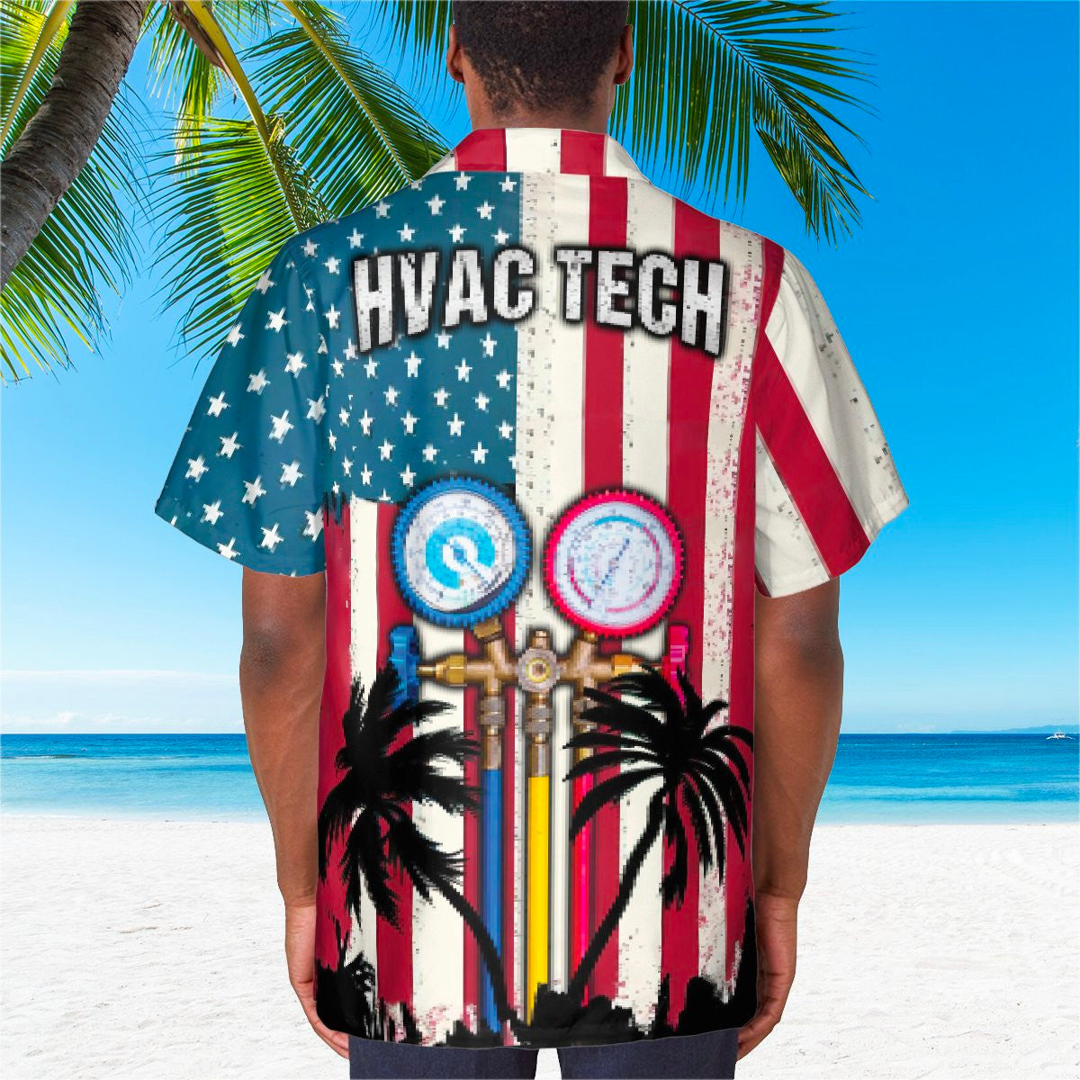 Awesome HVAC Tech- AOP Pocket Hawaiian Shirt - grunx260804-0214