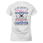Awesome Carpenter's Lady-T-Shirt-#M110225HILLA5BCARPZ6