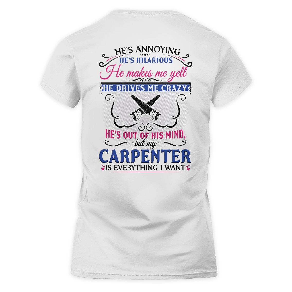 Awesome Carpenter's Lady-T-Shirt-#M110225HILLA5BCARPZ6