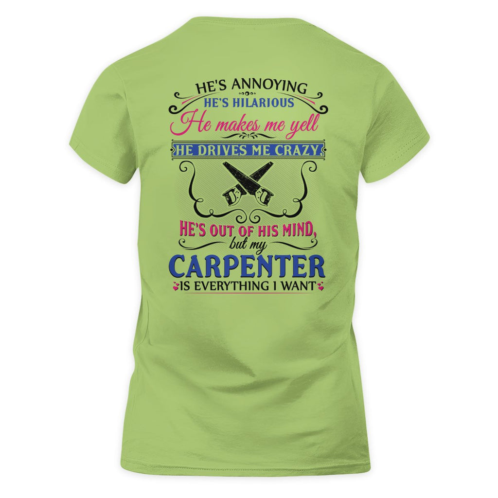 Awesome Carpenter's Lady-T-Shirt-#M110225HILLA5BCARPZ6
