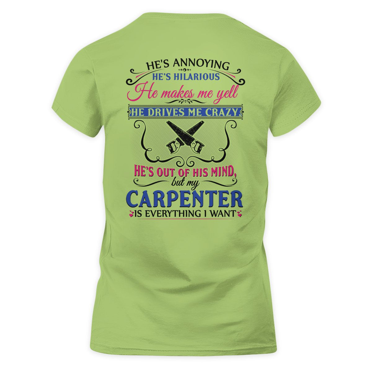 Awesome Carpenter's Lady-T-Shirt-#M110225HILLA5BCARPZ6