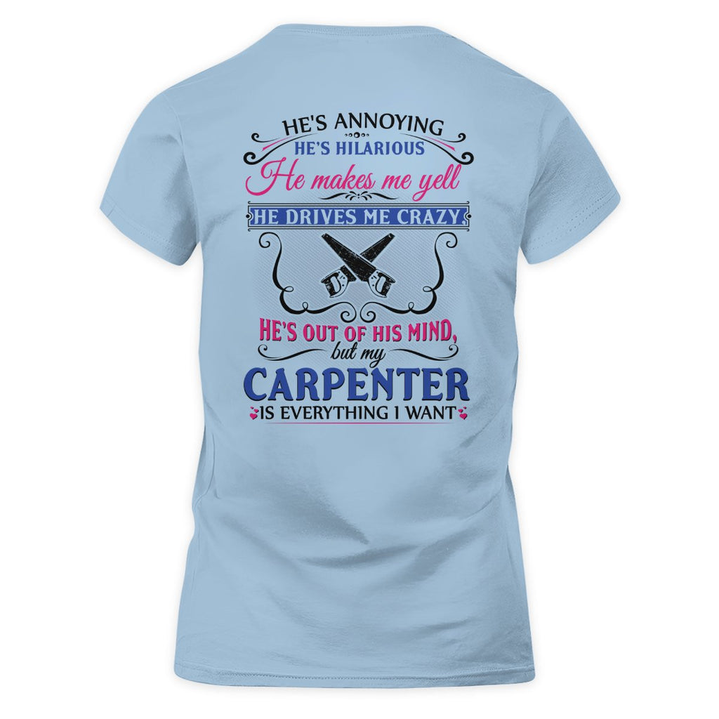 Awesome Carpenter's Lady-T-Shirt-#M110225HILLA5BCARPZ6